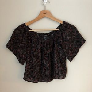 Forever 21 Off Shoulder Crop Top